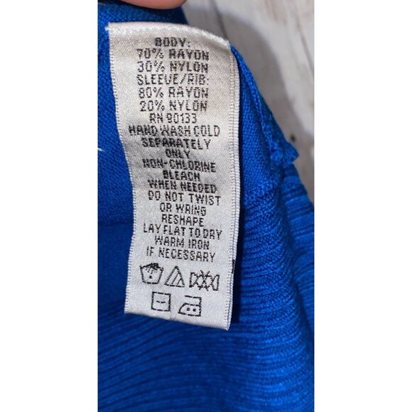 Whisper Knit Women's Blue Waterfall Cardigan Sweater Size 3X Open Front New - Picture 9 of 9